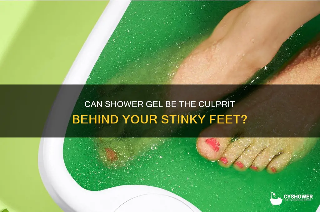 can shower gell cause stinky feet