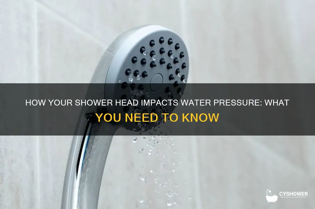 can shower head affect water pressure