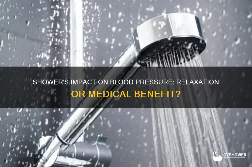can shower help blood pressure