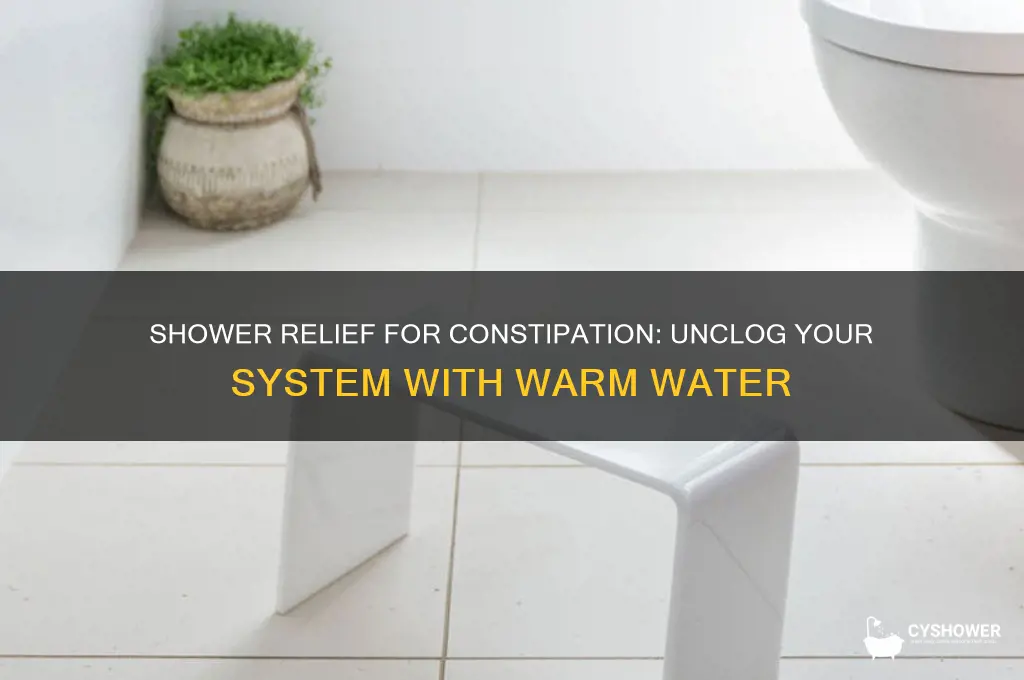 can shower help constipation