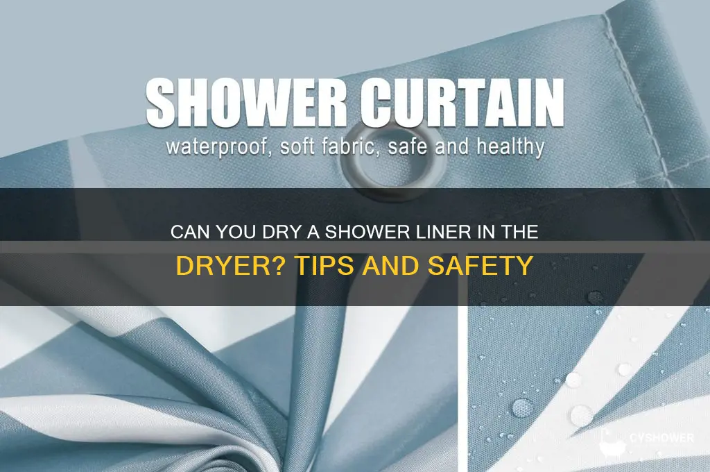 can shower liner go in dryer