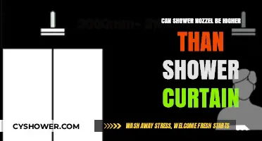 Shower Nozzle Height vs. Curtain: Can It Be Higher?