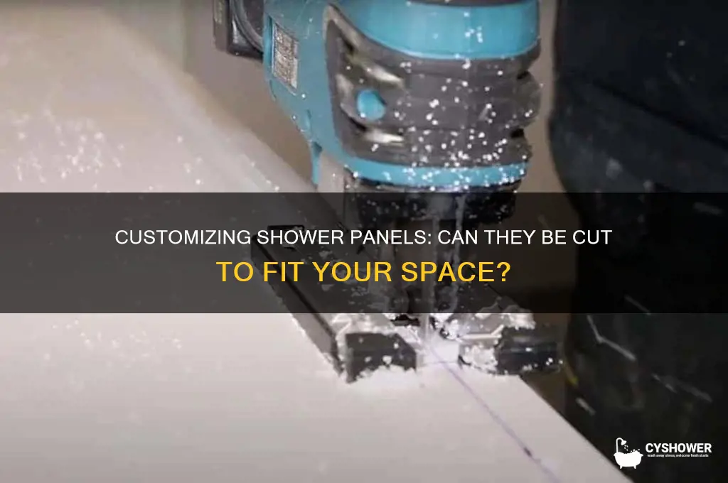 can shower panels be cut to size