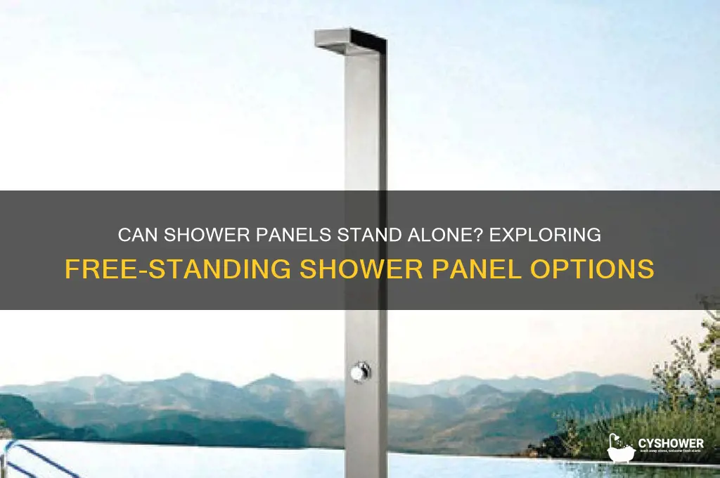 can shower pannesl be free standing