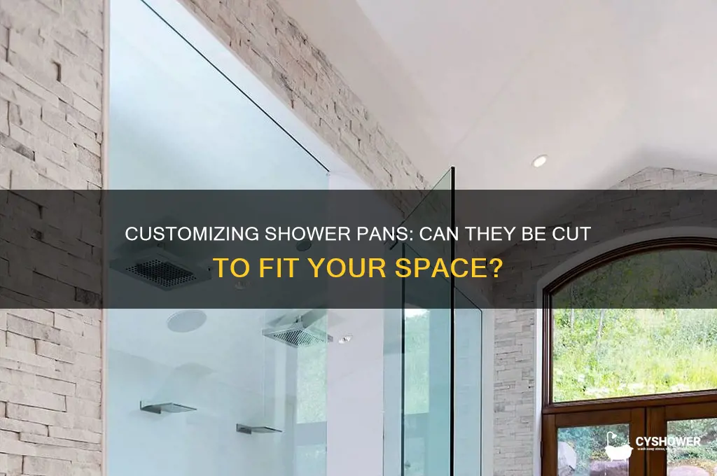 can shower pans be cut to size
