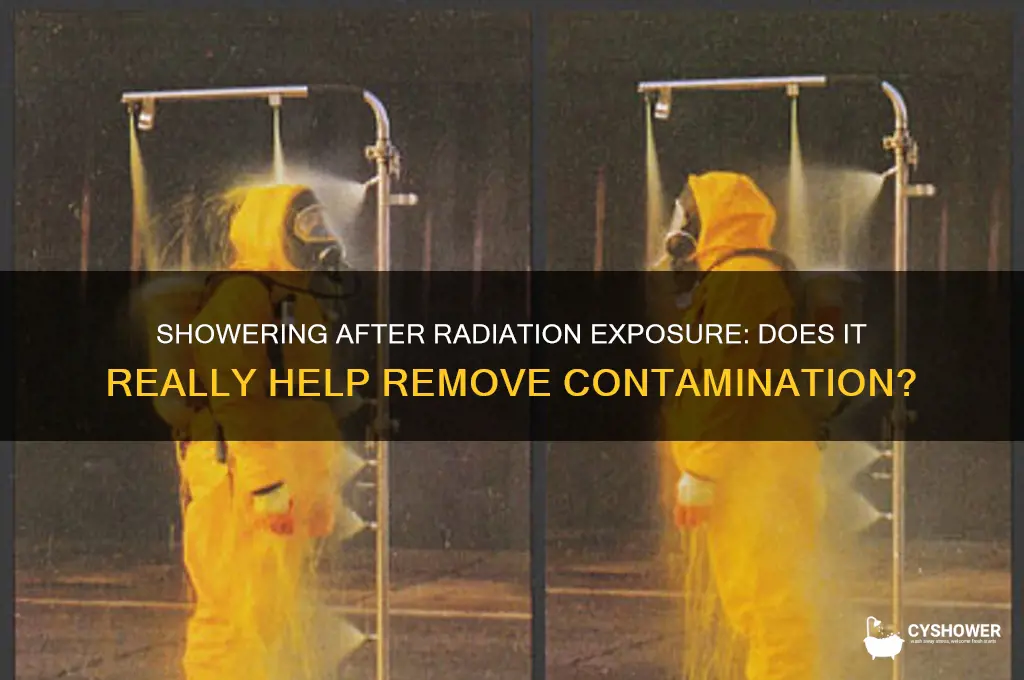 can shower remove radiation