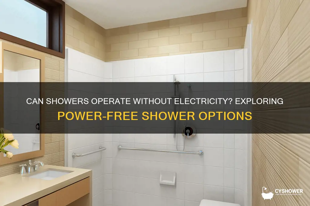 can shower run without power