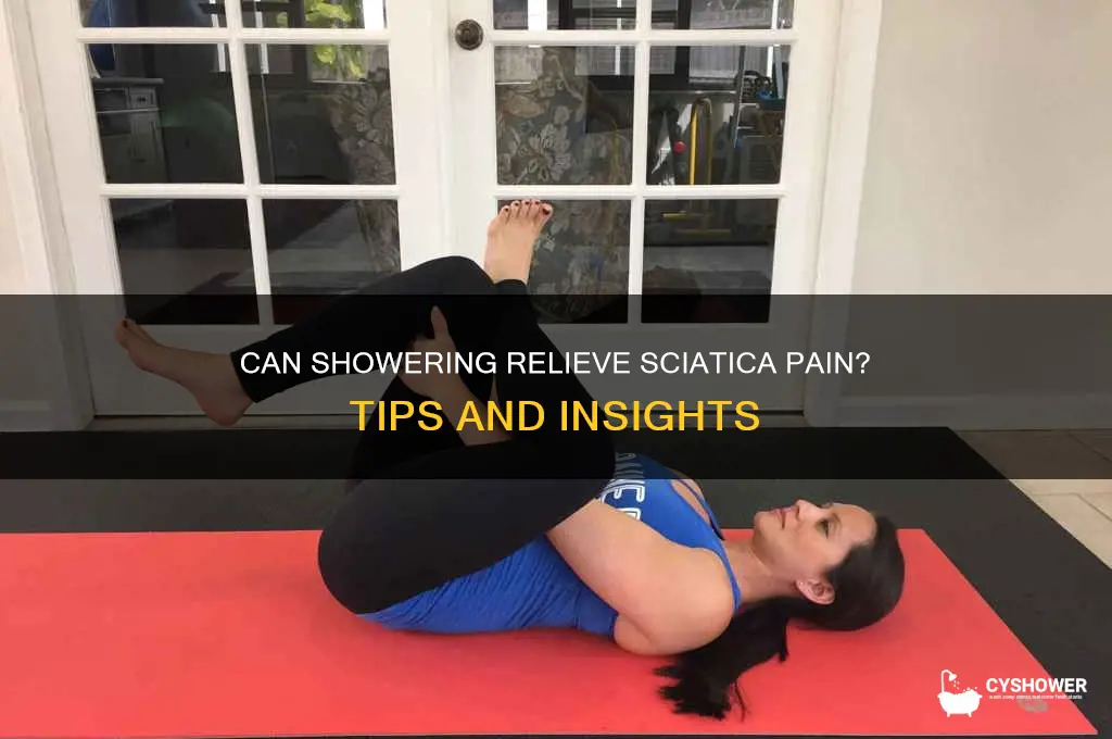 can shower sciatica