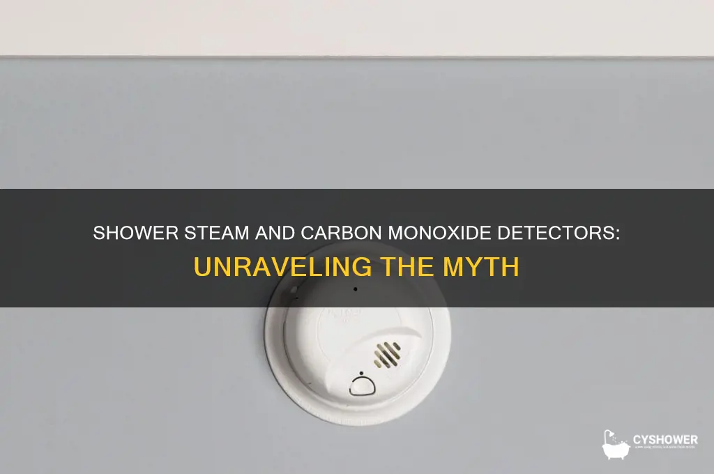 can shower steam set off a carbon monoxide detector