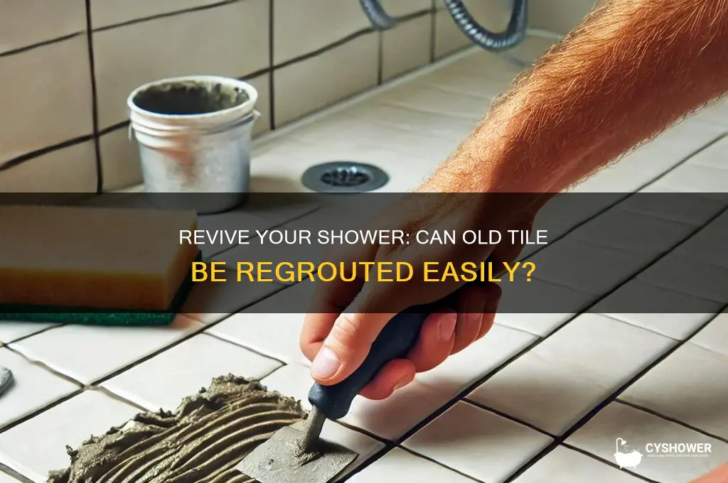 can shower tile be regrouted