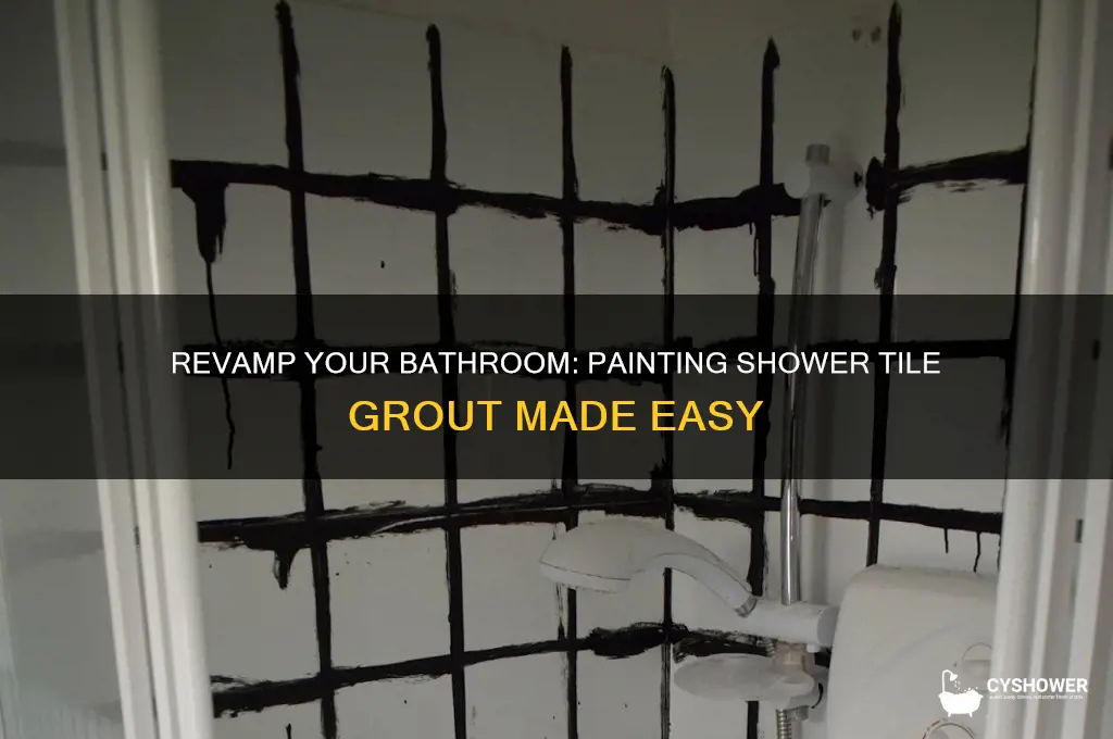 can shower tile grout be painted
