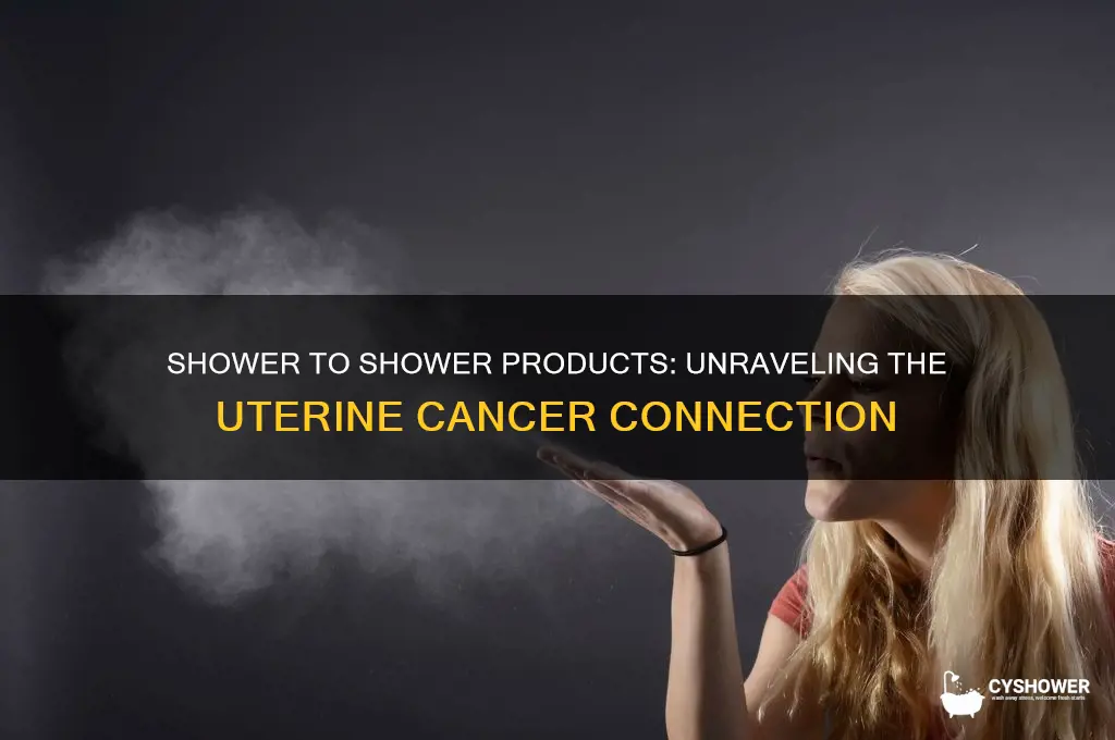 can shower to shower cause uterine cancer