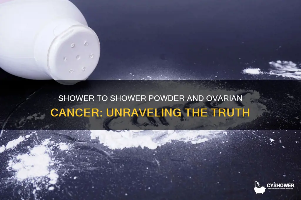 can shower to shower powder cause ovarian cancer
