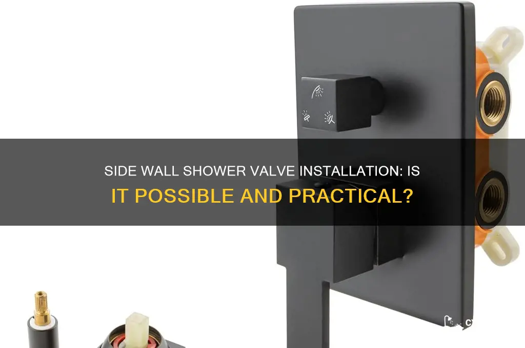 can shower valve be installed on side wall