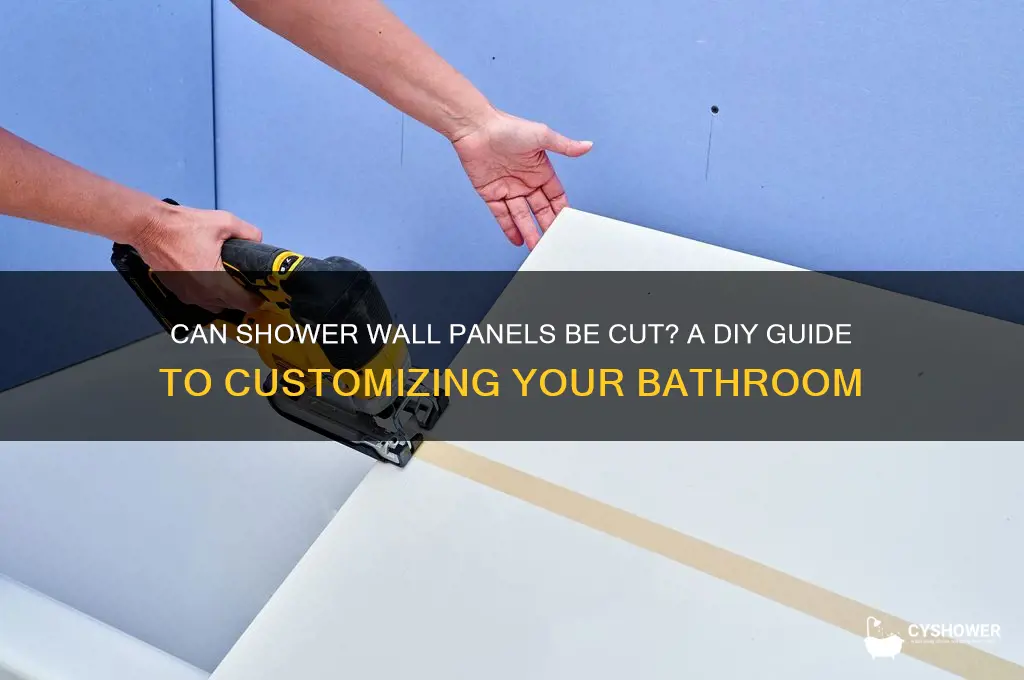 can shower wall panels be cut