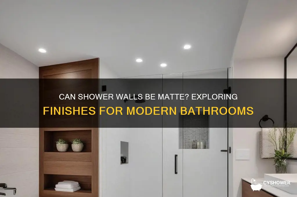 can shower walls be mate