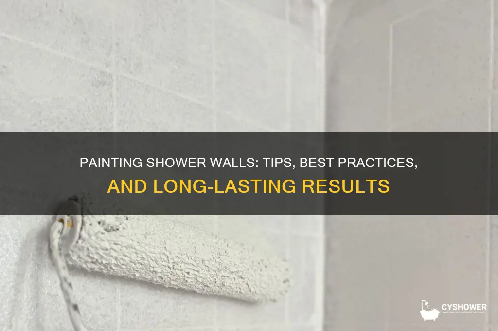 can shower walls be painted