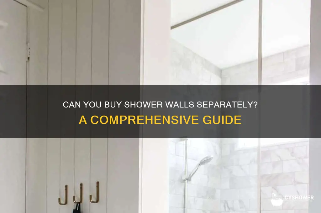 can shower walls be sold separtely