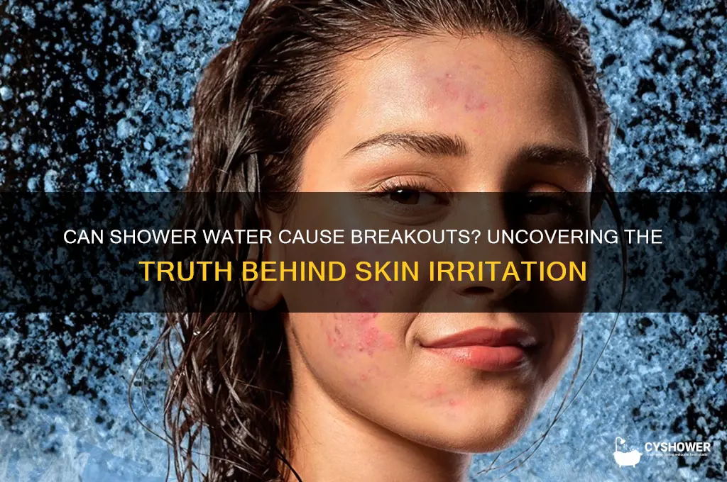 can shower water break you out