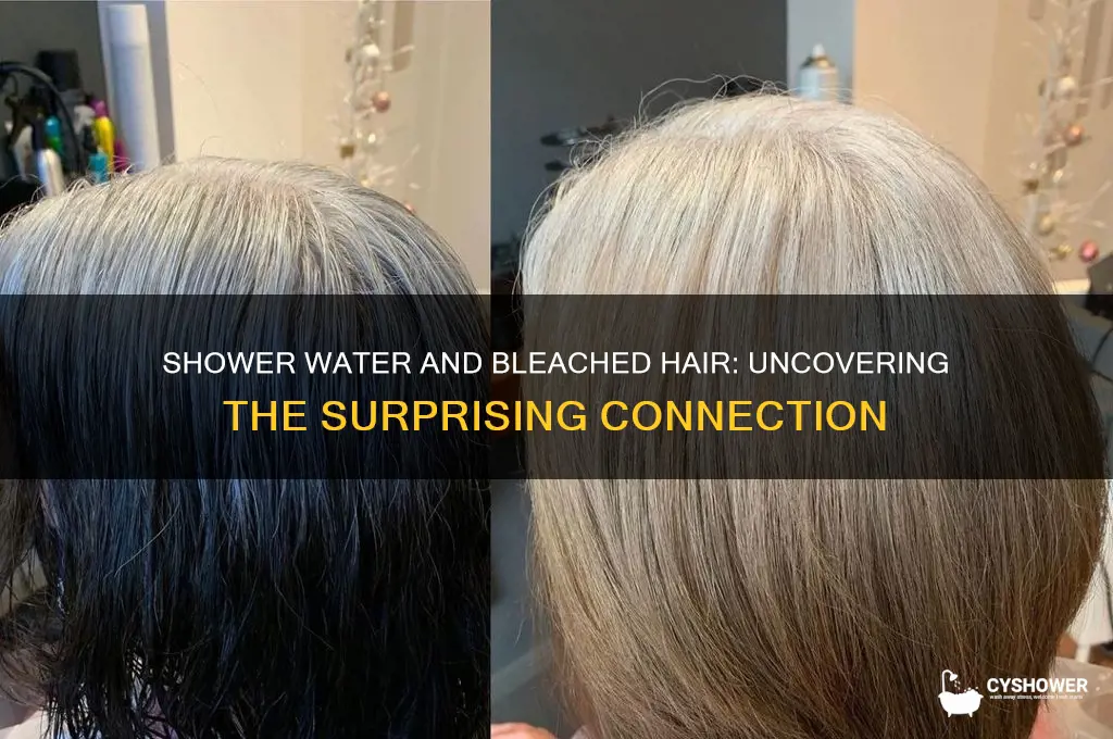can shower water cause bleached hair