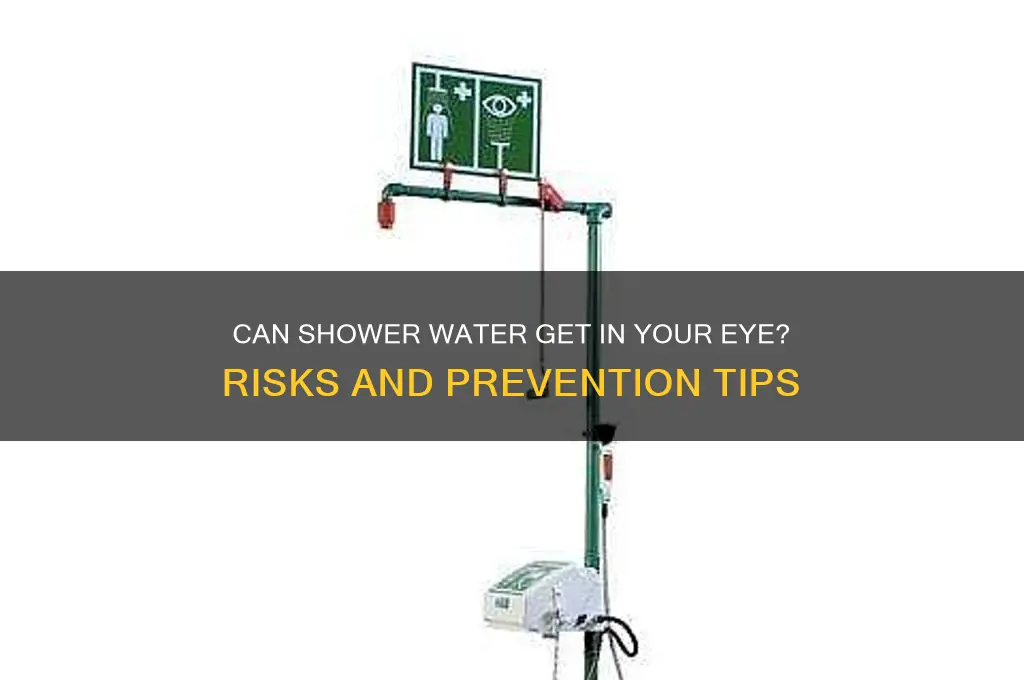 can shower water get in your eye