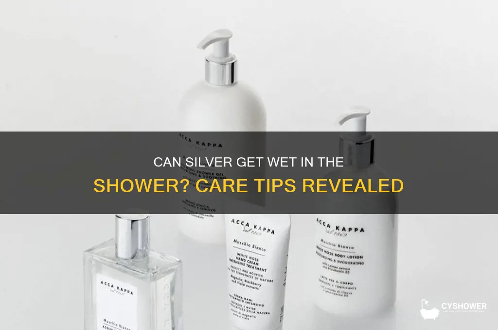 can silver get wet in the shower