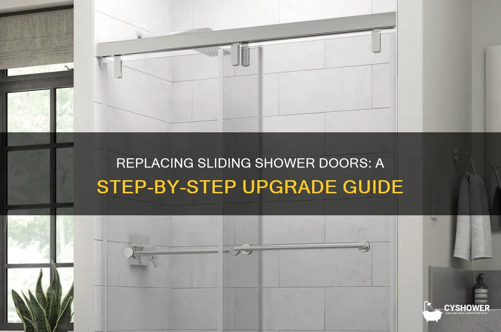 can sliding shower doors be replaced