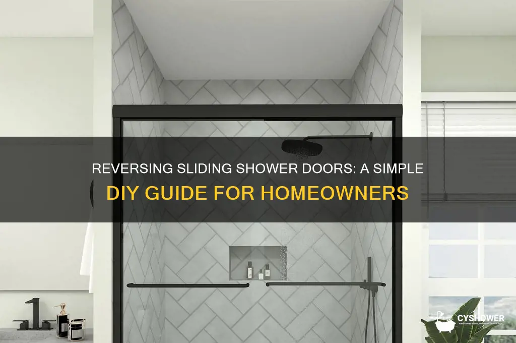 can sliding shower doors be reversed