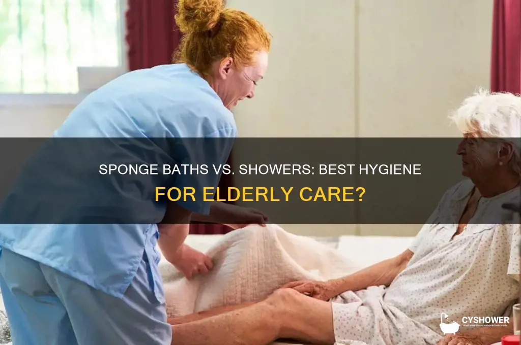 can sponge baths replace a shower for elderly person