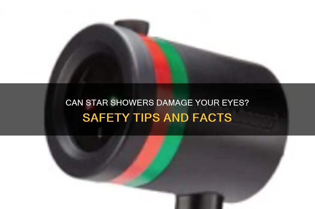 can star shower hurt your eyes