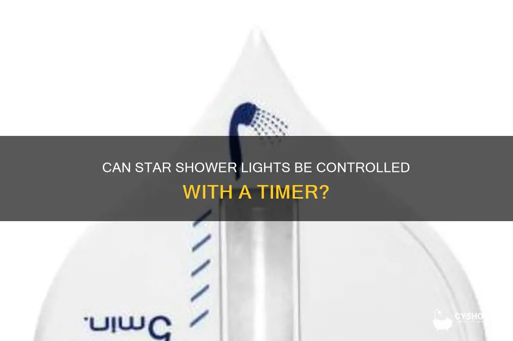 can star shower work with a timer