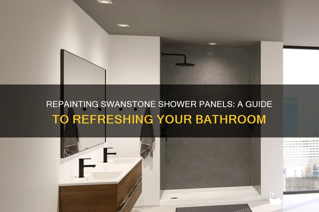 can swanstone shower panels be repainted