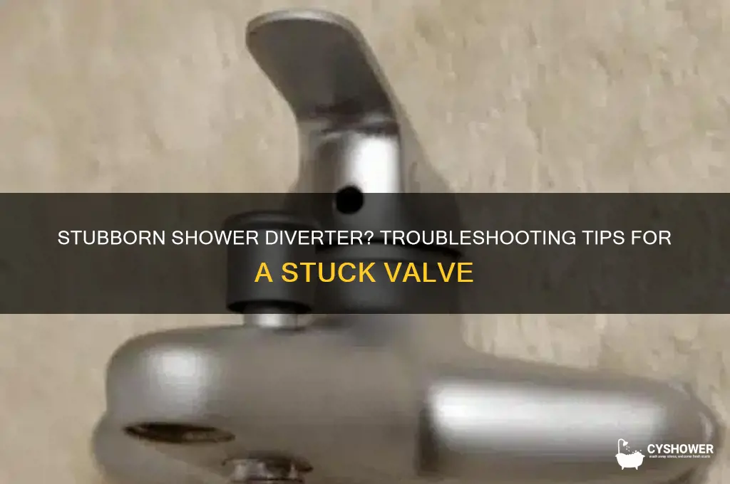can t remove shower diverter
