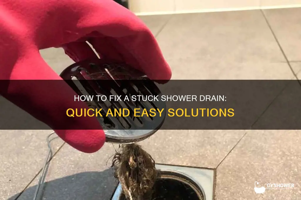 can t unscrew shower drain