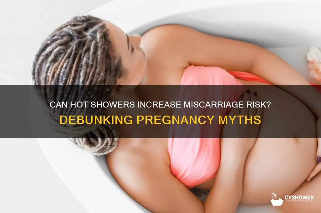 can taking a bit shower cause miscarriage