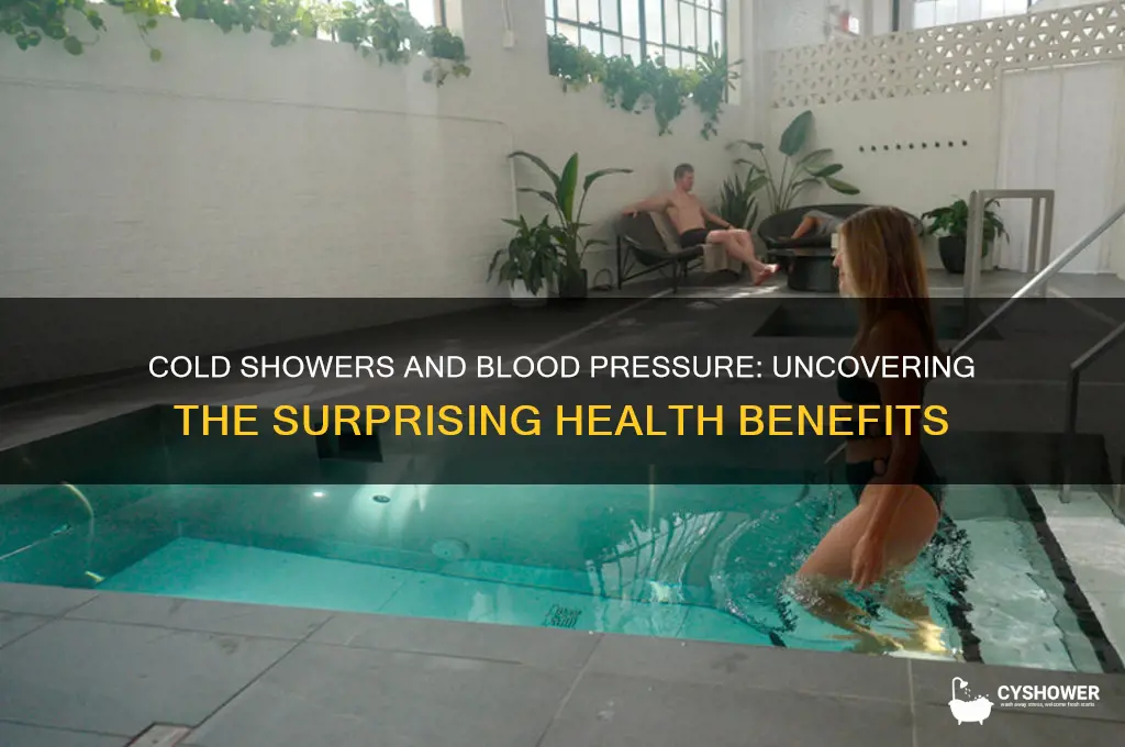 can taking a cold shower lower blood pressure