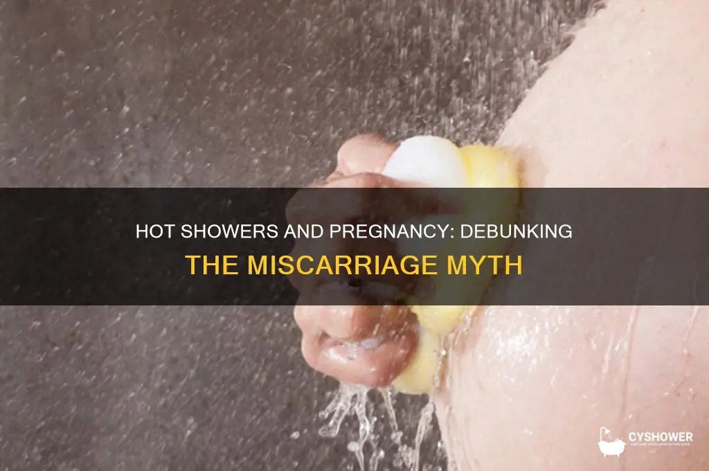 can taking a hot shower cause a miscarriage