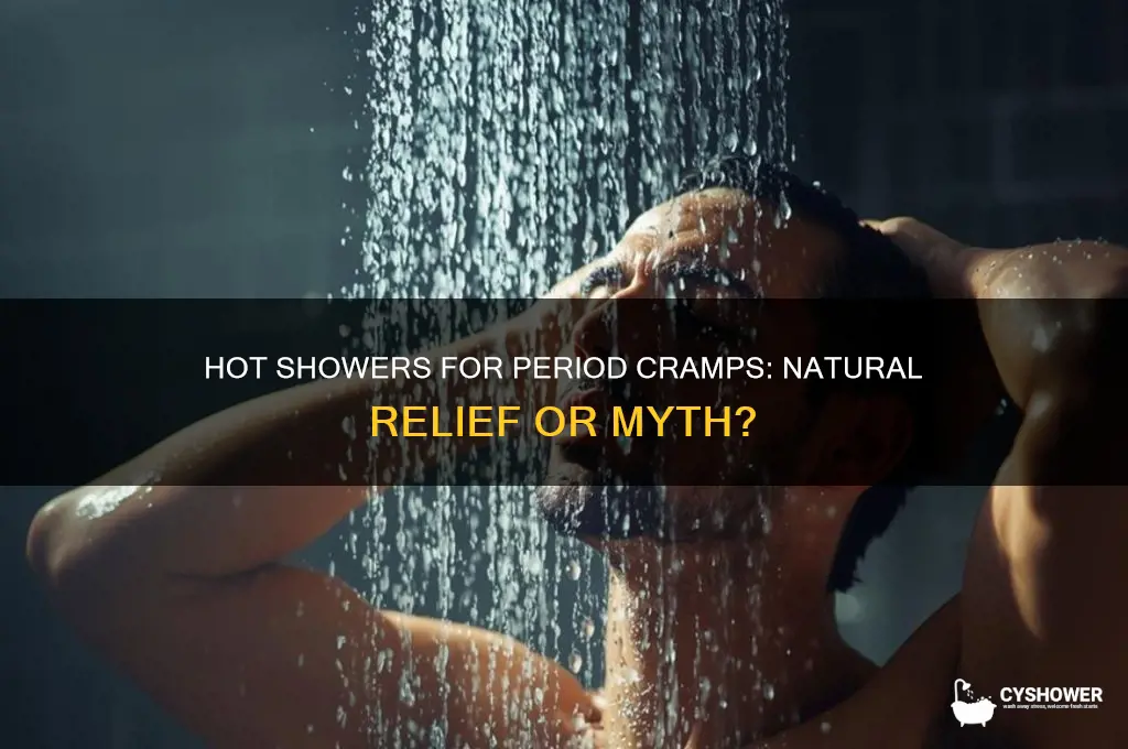 can taking a hot shower help with period cramps