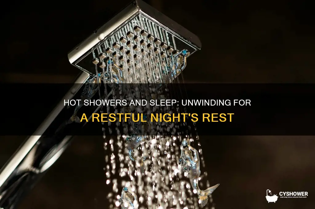 can taking a hot shower help you fall asleep