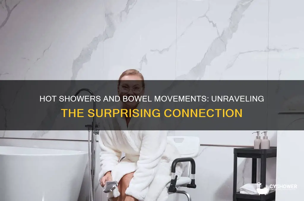 can taking a hot shower help you poop