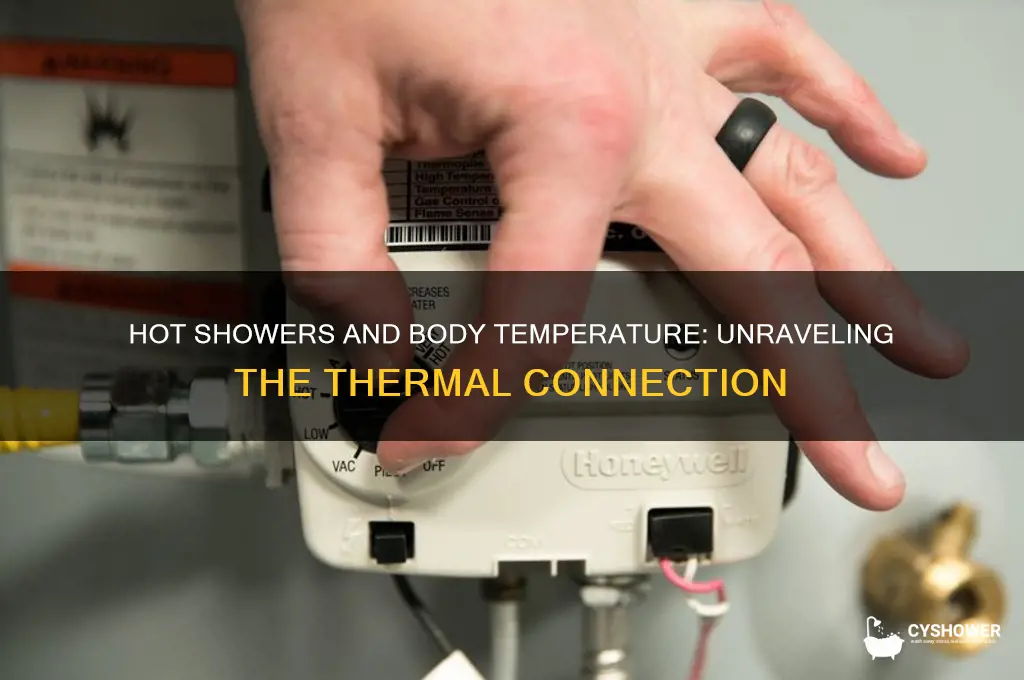 can taking a hot shower rais your body temperature