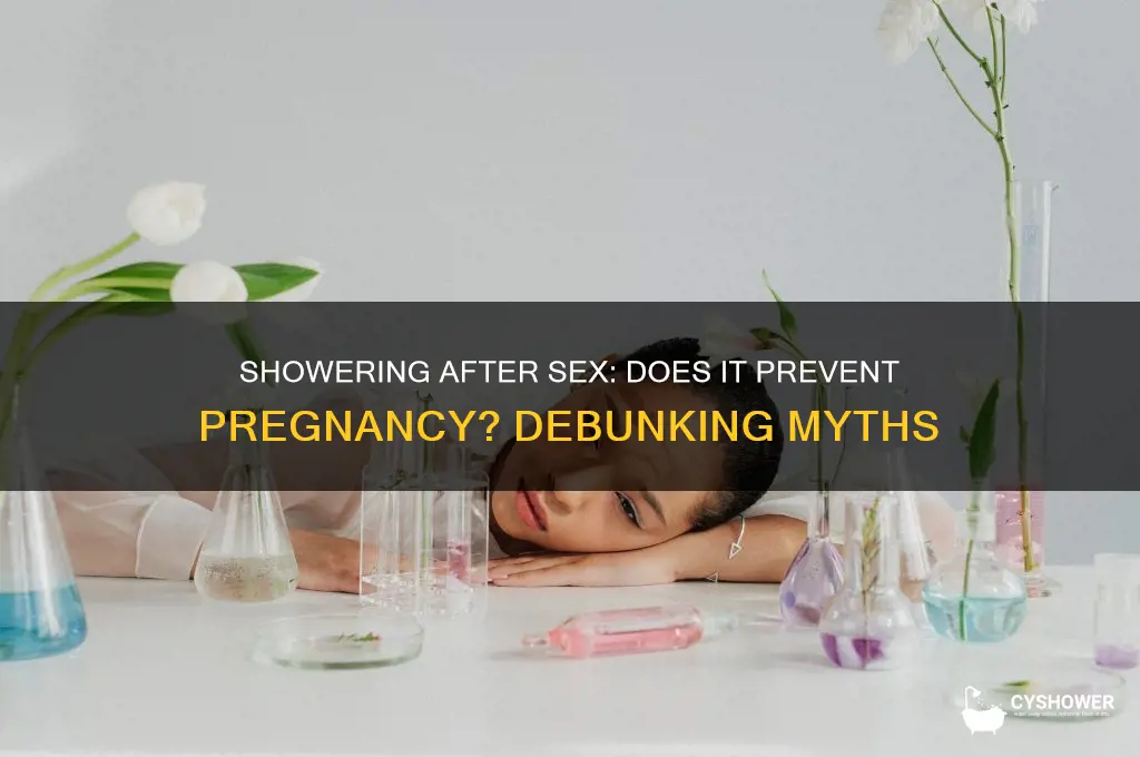 can taking a shower after sex prevent pregnancy