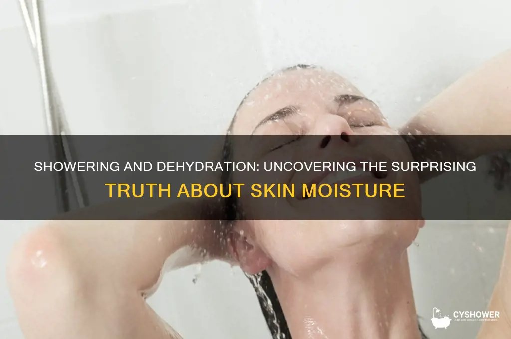 can taking a shower dehydrate you