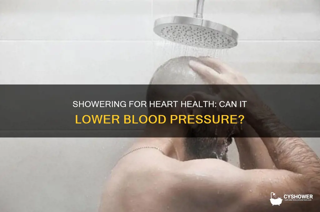 can taking a shower help blood pressure