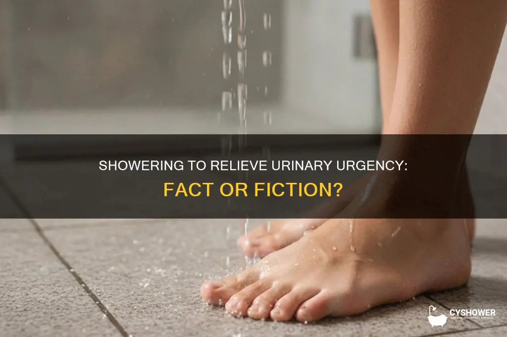 can taking a shower help relieve the need to pee
