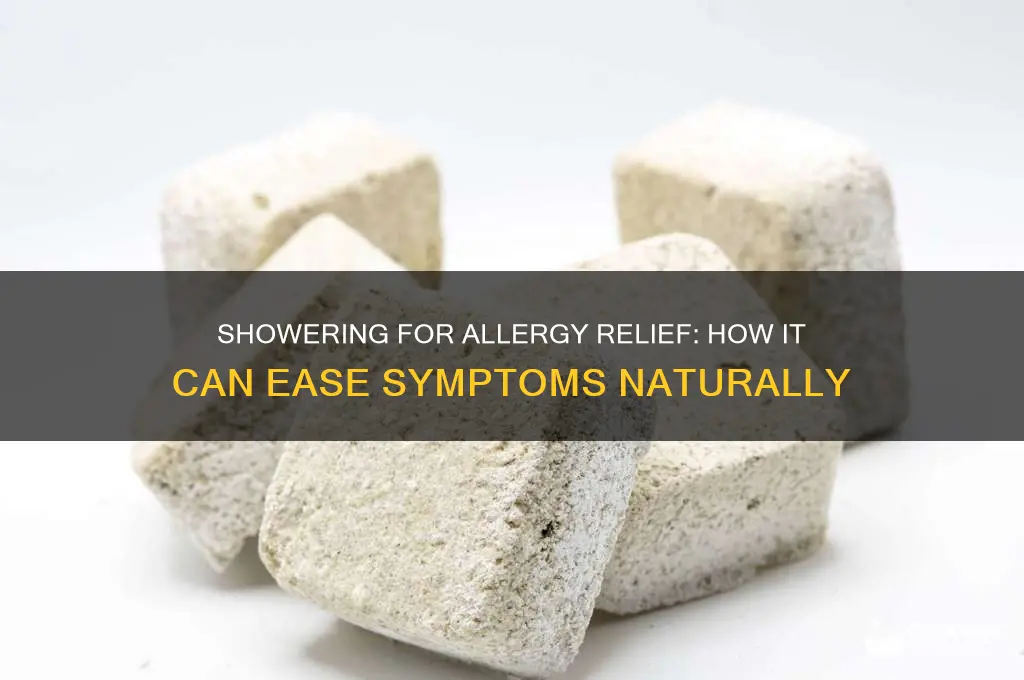 can taking a shower help with allergies