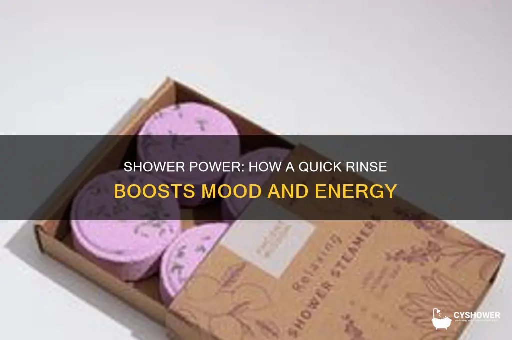 can taking a shower make you feel better