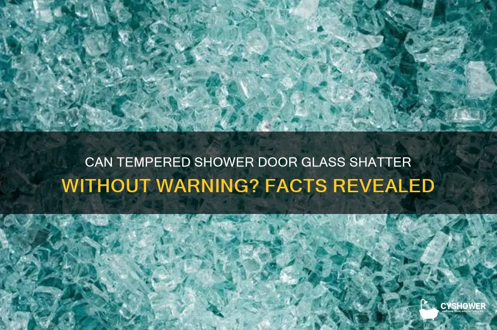 can tempered shower door glass shatter without warning