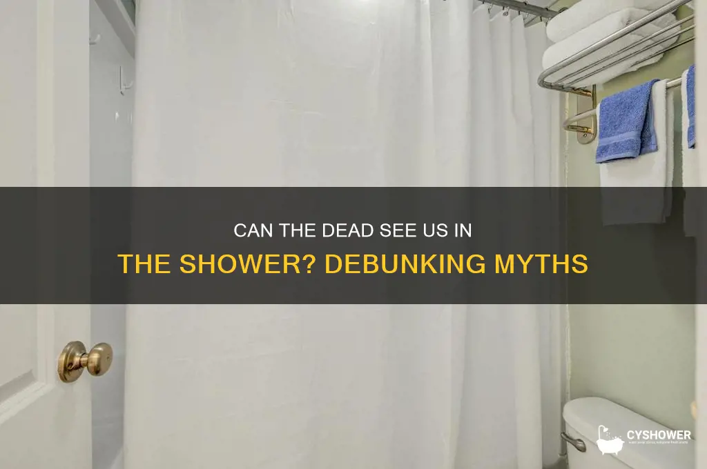 can the dead see us in the shower