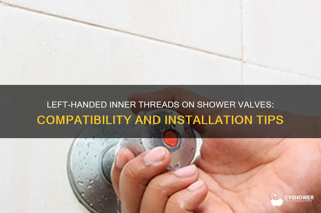 can the inner threads left hand on a shower valve